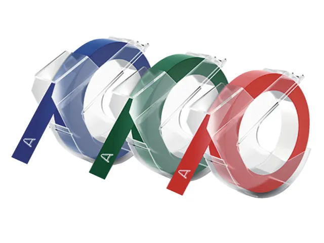 Labeltape Dymo rol 9mmx3M glossy vinyl assorti S0847750