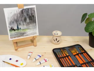 Penselen Kangaro waterverf set van 10stuks in etui - 5