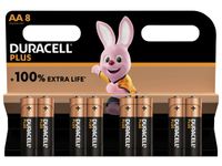 Batterij Duracell Plus 8xAA Alkaline 1.5V