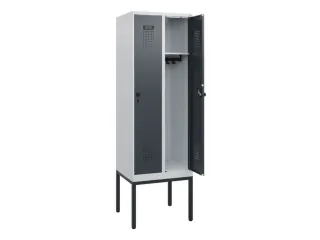 schoollocker,HxBxD 1950x600x500mm,2vak,vak B 300mm,draaigrendel - 1
