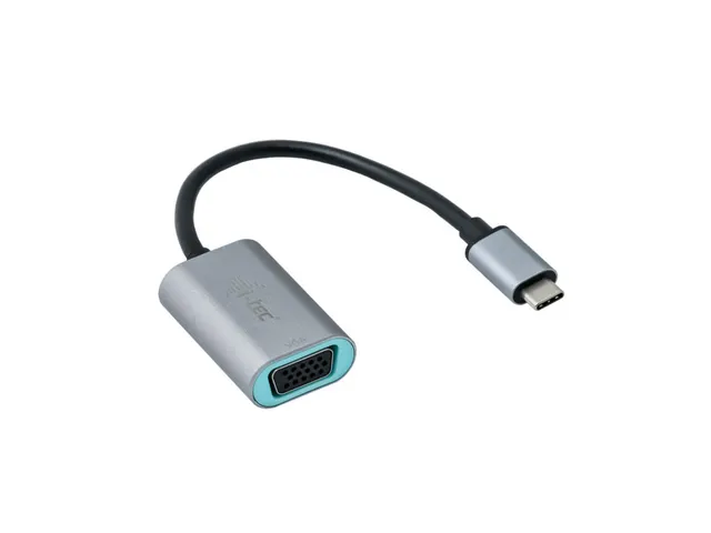 i-tec Metal C31METALVGA60HZ, 0,15 m, USB Type-C, VGA (D-Sub), Mannelij