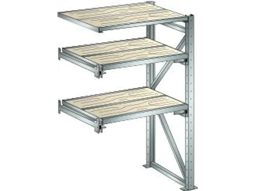 uittrekstelling voor zware lasten,HxBxD 2000x1290x860mm,vaklast 1000kg