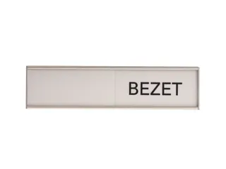 Design Schuifbord Aluminium Vrij Bezet Wit 150x40mm - 3
