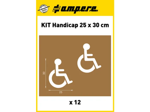 sjablonenset,rolstoelrijder,v. vloermarkeerapparaat,HxB 300x250mm