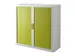 Roldeurkast HxBxD 1040x1100x415mm 2 Oh Romp Wit Front Groen