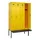 locker met bank,HxBxD 2120x1200x815mm,4vak,vak B 300mm,draaigrendel