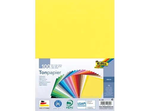 Folia Gekleurd Tekenpapier A4 Assorti