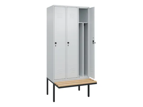 locker voor scheiding van kleding,HxBxD 2120x900x815mm,3vak