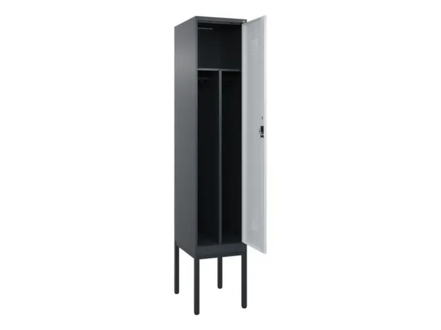 locker voor scheiding van kleding,HxBxD 2120x400x500mm,1vak