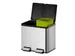 Eko Essential Recycler Pedaalemmer 15+15 Liter Mat RVS