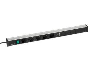 energielijst,v. montagetafel,HxBxD 52x683x44mm,m. loket,5stekkerdozen - 1