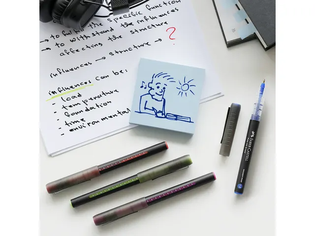 Inktroller Faber-Castell 1.5mm wijnrood