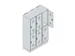 dubbeldekse locker,HxBxD 1950x1200x500mm,3x2vak.,vak B 400mm
