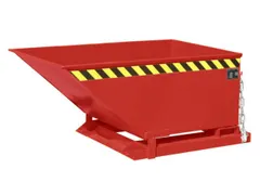 Kiepbak Staalplaat 610x840x1390mm Inh. 0.40m³ 300kg Rood