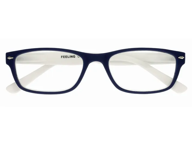Lunettes de lecture I Need You +2.50 dpt Feeling bleu-blanc