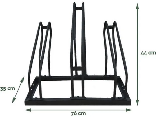 Fietsenrek Zwart 3 Fietsen BS300