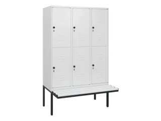 Dubbeldekse dekenkist,HxBxD 1950x1200x815mm,3x2vak.,vak B 400mm - 1