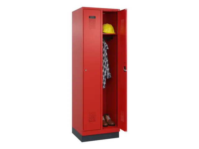 locker,HxBxD 1950x600x500mm,2vak,vak B 300mm,cil.-slot,sokkel
