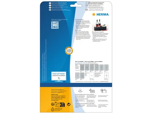 HERMA 8882 Inkjet Flesetiketten A4 90x120mm Glossy 40 stuks