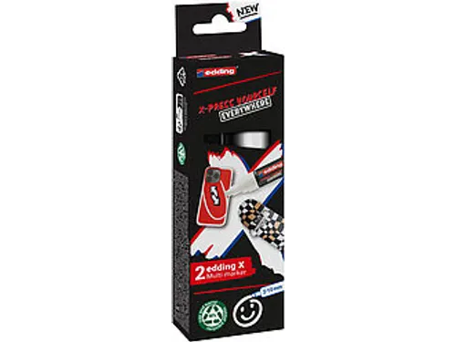 Edding 6900 X multi marker set zwart/wit color 2 stuks