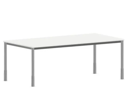 In hoogte verstelbaar bureau,HxBxD 720-840x2000x1000mm,Bl-wit