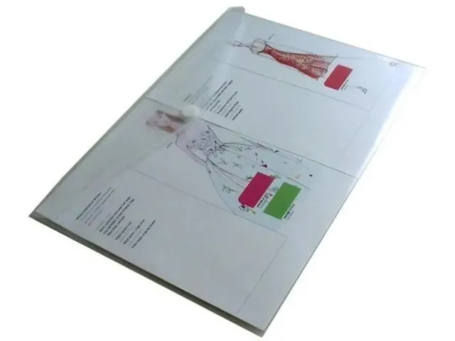 Documentenmap DIN Lang Liggend HFP Dwars A3 Wit Transparant 5 Stuks