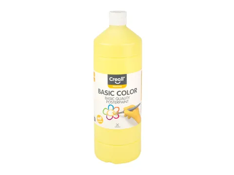 Plakkaatverf Creall basic lichtgeel 1000ml