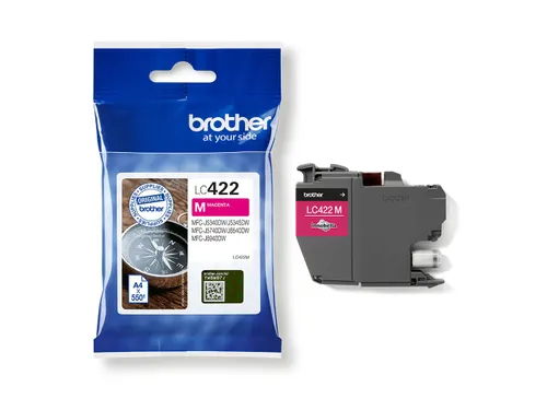 Inktcartridge Brother LC-422M rood