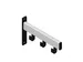 Pro-line Wandgarderobe 3 hangers zwart grijs