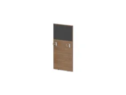 baliepaneel,v. bureau,aanbouw links,B 600mm,NT-cherry,BN8010-antraciet
