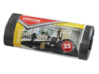 Vuilniszak 48x56cm 35L HDPE zwart 50 stuks - 1