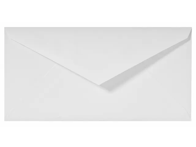 Envelop Lalo bank C6 114x162mm 100gr gevergeerd wit gegomd