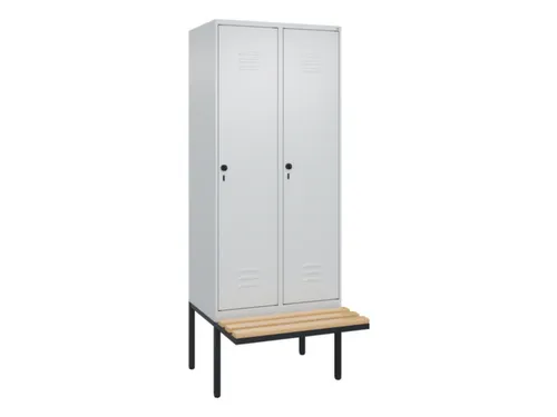 locker voor scheiding van kleding,HxBxD 2120x800x815mm,2vak