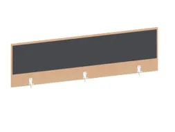 baliepaneel bureau aanbouw achter NE-esdoorn BN8010-antraciet 1600mm