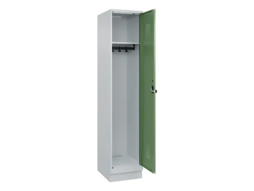 locker,HxBxD 1950x400x500mm,1vak,vak B 400mm,draaigrendel,sokkel