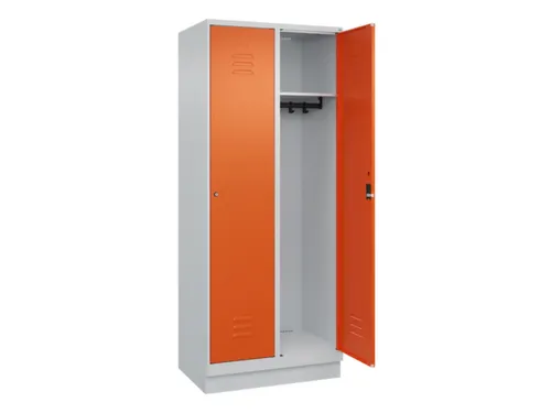 locker,HxBxD 1950x800x500mm,2vak,vak B 400mm,cil.-slot,sokkel