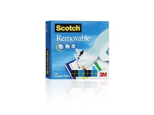 Plakband Scotch Magic 811 19mmx33m onzichtbaar verwijderbaar mat