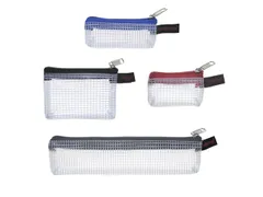Ritszak Foldersys PVC set a 4 stuks assorti Set van 4Mini-zip bag, PVC