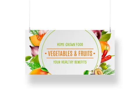 Overhead Banner KAPA 5mm Paneel Print 50x100cm Dubbelzijdig