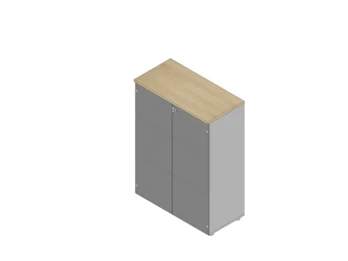 vitrinekast HxBxD 1232x900x450mm 2xhouten vloer 3 OH aluminium eiken