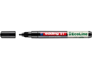 Paintmarker edding 51 EcoLine op waterbasis 1-2mm zwart - 2
