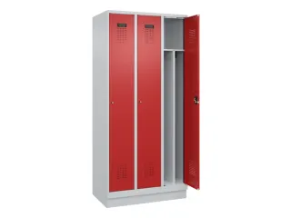 locker voor scheiding van kleding,HxBxD 1950x900x500mm,3vak - 1