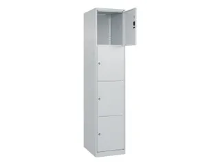 lockerkast,HxBxD 1850x400x500mm,1x4vakken,vak B 400mm,cil.-slot - 1