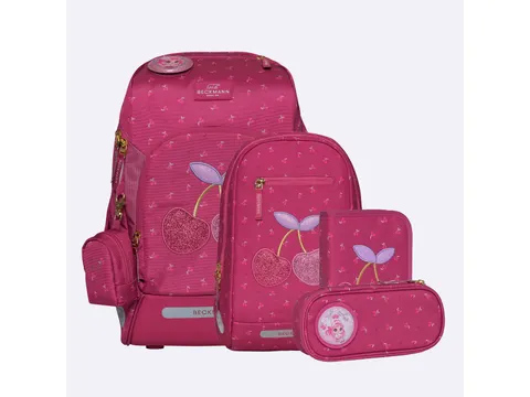 Schooltasset Beckmann Active Air FLX Cherry red 6 dlg (Schooltas, gymt