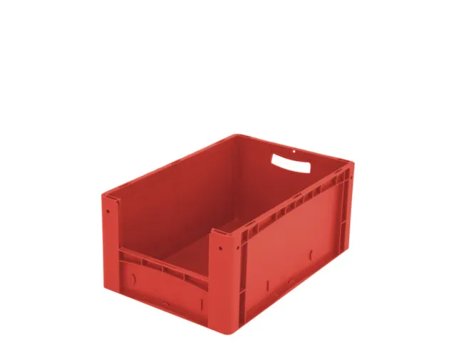 Euronorm Stapelkrat M. Grijpopening Pp Hxlxb 270X600X400Mm Rood