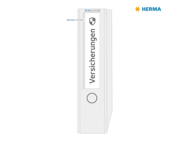 HERMA 10140 Rugetiket smal A4 192x38mm Verwijderbaar Wit 700 stuks