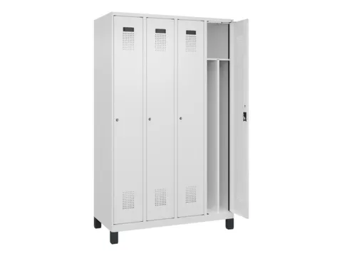 locker voor scheiding van kleding,HxBxD 1950x1200x500mm,4vak