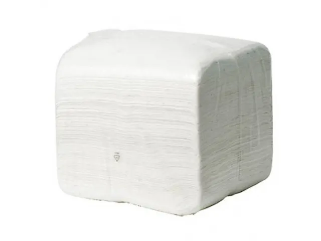 Serviettes jetables dans un sachet 38x40cm blanc 450 pièces
