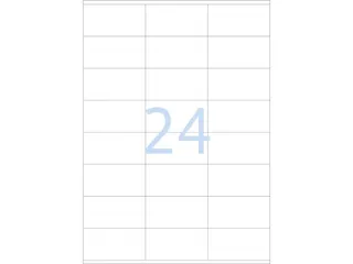 Etiketten universele labels A4 permanent 70x36mm Wit 2400 stuks - 1
