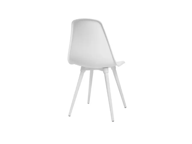 Chaise Visiteur 4 Pieds Blanc Assise Coque Plastique Blanc